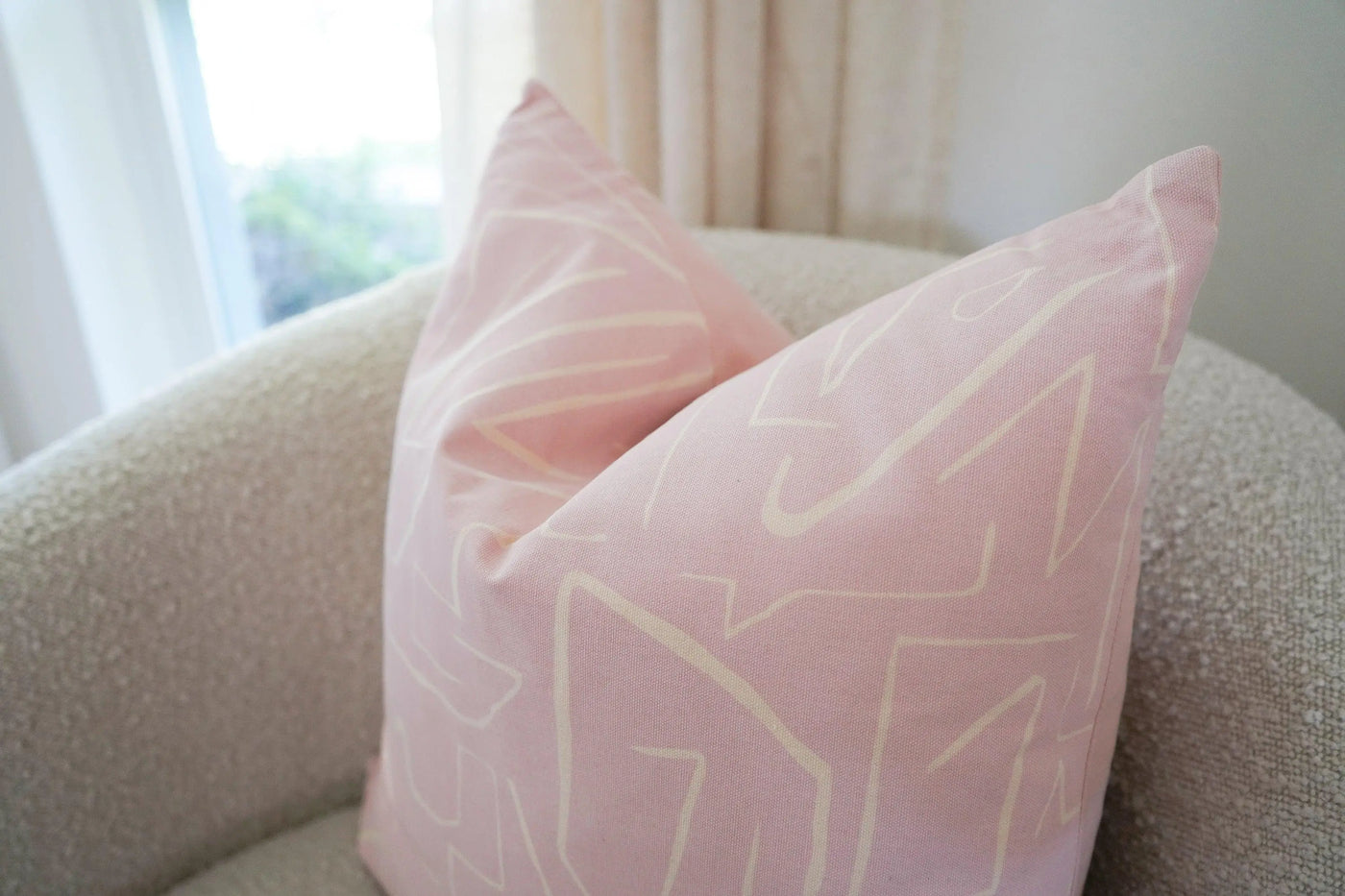 Evie Throw Pillow, Pink - Calla Collective