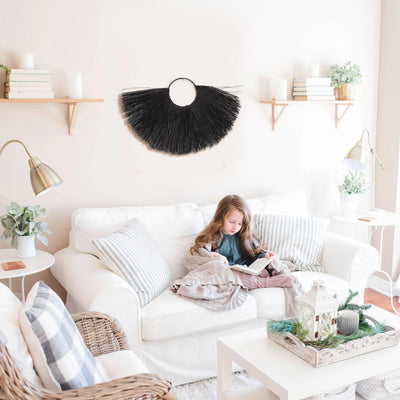 Seagrass Fan Wall Hanging, Calla Collective, wall hanging, boho decor, home decor shops, online home decor, home decor near me, interior decorations